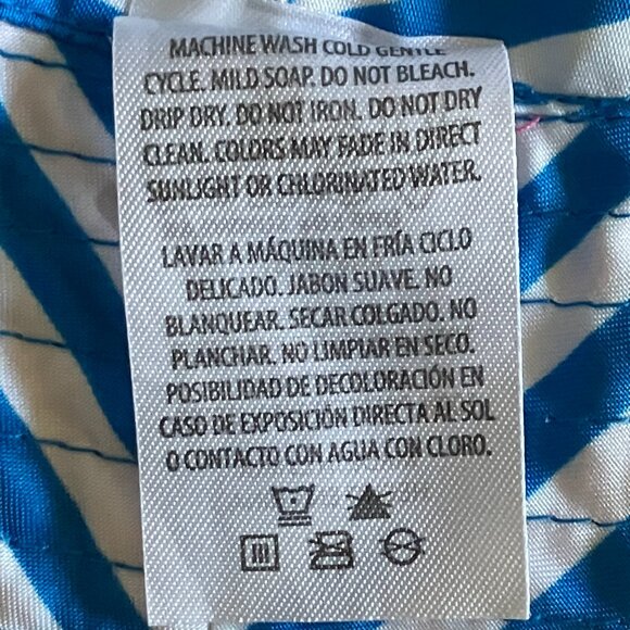 Sun Protection UVSKINZ 4T Girls Pool Hat Beach Bucket Cap Pink Blue Reversible - Picture 6 of 6